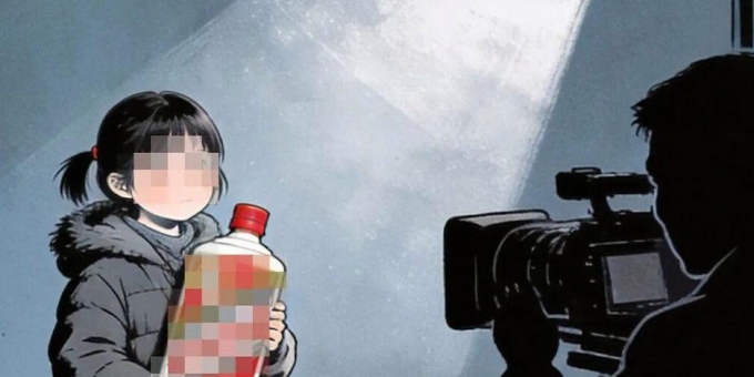 网警:男子摆拍女孩50元买名酒被罚