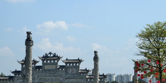 北流会仙河公园